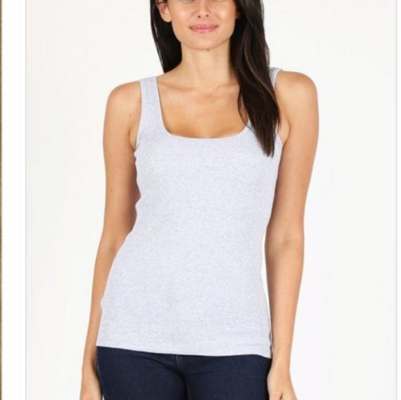 Gray basic tank top - Picture 2 of 3